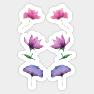 Aesthetic Flowers Pattern Sticker